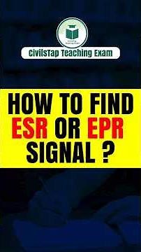How to Find ESR/EPR Signal? | Quick Trick for Teaching Exams