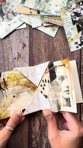 Blizzard Book Flip | Bonus Lesson from My Mixed Media Abstracts Class 🎨✨