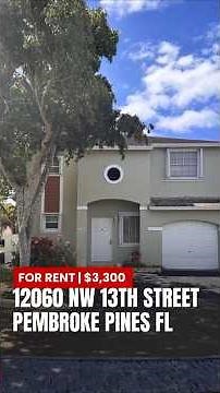 Slide Show of 12060 NW 13th Street Pembroke Pines FL