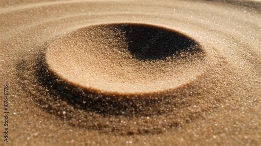 Mental health technology concept using sand vortex as metaphor. Symbol of anxiety, depression, mental overload and the need for supportive digital mental health solutions.