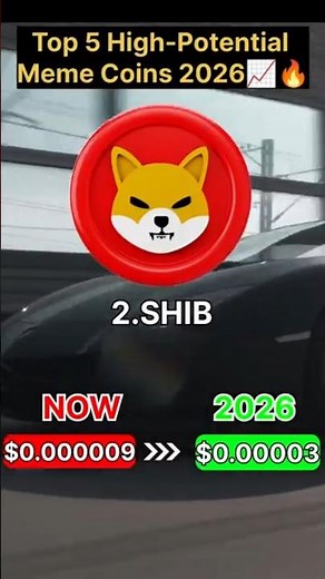 Top 5 High-Potential Meme Coins 2026 📈🔥#memecoin