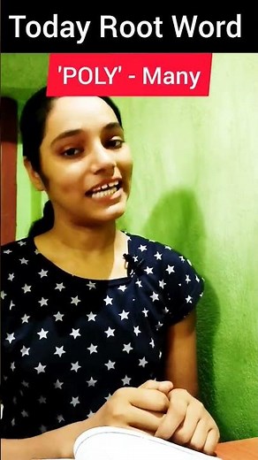 Today Root word 'POLY' |Meaning of 'POLY'Root Word #cuet2024 #youtubeshorts #rootwords #dailyshorts