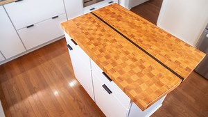 Building a GIANT CUTTING BOARD for my Kitchen Island // Kitchen Remodel Pt. 4 — Crafted Workshop