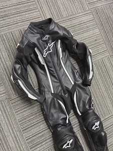 Alpinestar Motorbike Racing Leather Suit : Cowhide Motorcycle Riding Suit With CE Armour - Etsy