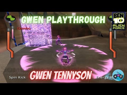 BEN 10 - CO-OP - ALL GWEN Playthrough - ALIEN FORCE - PS2 - Gameplay