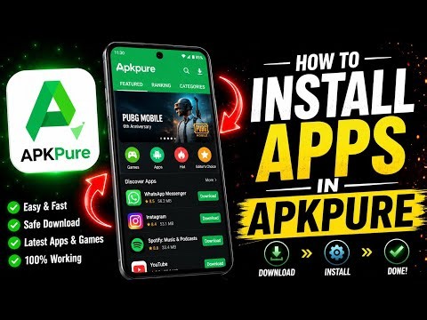 How To Install Apps in APKPure App on Android | Full APKPure Tutorial