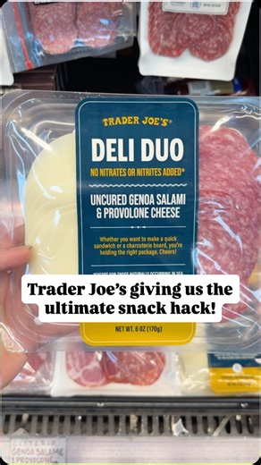 Natasha Fischer on Instagram: "Brand new at Trader Joe’s and honestly such a win. 🥖🧀 This deli combo pairs savory, gently spiced Genoa salami with creamy, slightly sharp provolone, already sliced and ready to go. It’s one of those “why didn’t this exist sooner?” items that works for everything: quick sandwiches, easy charcuterie boards, or a no-effort snack straight from the fridge. Simple, classic flavors done really well. I loved it and will absolutely be buying again. Would you grab this fo