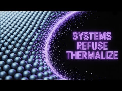 When Many Body Systems Refuse to Thermalize