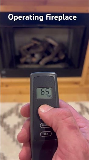 Operating internal fireplace