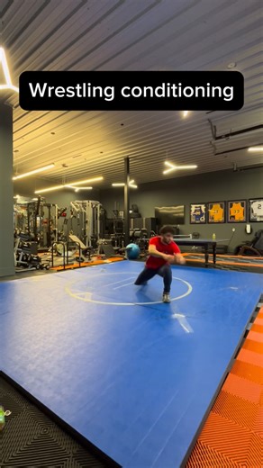 Quinn Redmond on Instagram: "Wrestling coaches this is a great way to do conditioning instead of just running sprints. Make it a race and have the guys compete against each other and the loser then has pushups or whatever you decide."