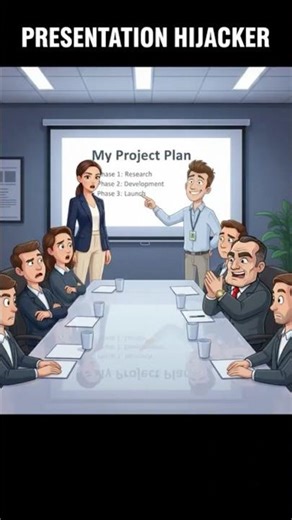 When Your Coworker Hijacks Your Presentation #officelife #meeting #shorts