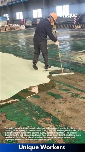 Factory Floor Transformation: Applying Epoxy Coating for a Durable Finish