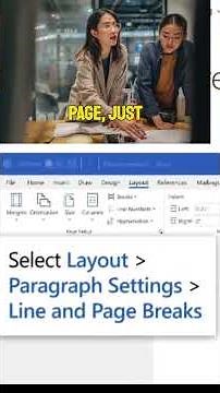 How to Insert a page break microsoft word