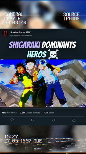 Shigaraki dominants heros ☠️ #myheroacademia #edit #amv #mha #anime