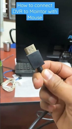 how to connect dvr to monitor with mouse