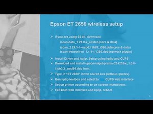 How to Setup Epson ET 2650 Printer ( New 2020 Guide )