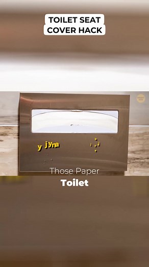 Learn the right way to use those paper toilet seat covers in public restrooms. No more touching the flap! 😅 #ToiletHack #BathroomTips #PublicRestroom