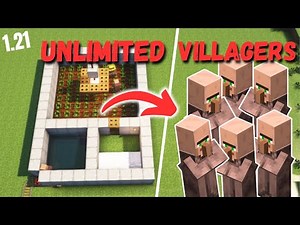 Minecraft UNLIMITED Villagers Breeder(1.21)Tutorial!