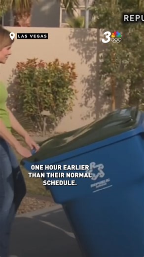 12K views · 70 reactions | Republic Services says it will be adjusting its collection schedule in response to the upcoming extreme heat coming to the valley. The company says that starting Monday, July 22, waste and recycling collections will begin one hour earlier than the regular schedule. #LasVegas MORE: News3LV.com | KSNV News 3, Las Vegas | Facebook