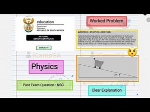 Grade 11 Physics: Newton's Second Law | Inclined Plane & Trolley Problem | iCampSA