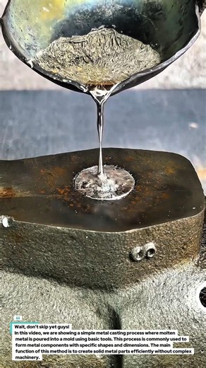 Simple Metal Casting Process Using Manual Method | Educational Video.