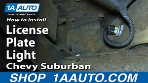 How to Replace License Plate Light 2000-06 Chevy Suburban