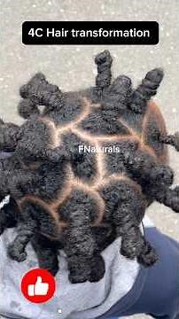 Threading technique for 4C hair that actually holds 💯 #shorts #hairstyle #haircare