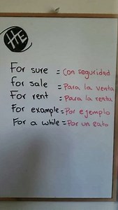 10K views · 593 reactions | Frases con FOR en inglés: Descubre cómo utilizar esta preposición en múltiples contextos. ️ | El Profesor Hernán | Facebook