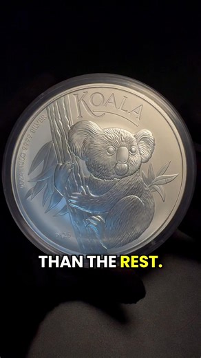 Look at the size of this coin - a full 1 kilo of .9999 fine silver. This is the 2024 Koala from the Perth Mint, struck during their 125 year anniversary and marked with the P125 privy, a small detail that makes this year stand out. Would you stack the kilo, or you sticking to 1oz? 🐨 #BeTheBull #Silver #PerthMint #Stacking #investing | Royal Bull