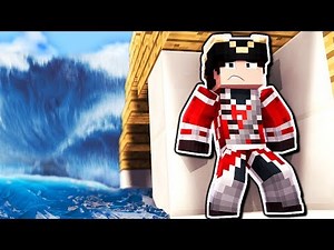 COMMENT SURVIVRE À UN TSUNAMI DANS MINECRAFT !