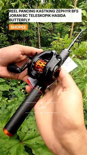 Joran teleskopik HASIDA Butterfly dan Reel KASTKING Zephyr