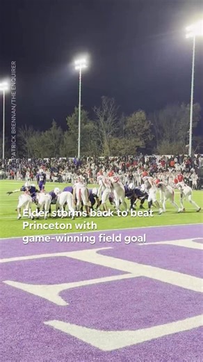 9.7K views · 471 reactions | Elder defeated Princeton 32-30 to advance in the playoffs after Adam Re kicked the game-winning field goal for @elderpanthers late in regulation. Here’s what Elder head coach Doug Ramsey had to say after the win. #highschoolfootball #football #cincinnati | Enquirer - Cincinnati and Kentucky | Facebook