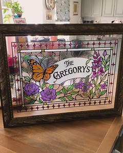 Faux Stained Glass Wedding Sign Template - Etsy