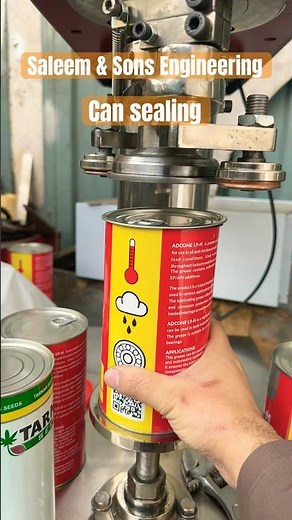 How to seal cans with double seaming machine.
