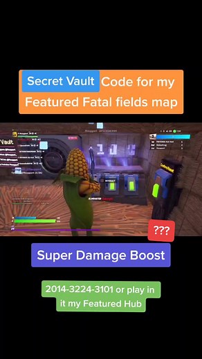 Code for the Secret Vault *️⃣*️⃣*️⃣ #ogfortnite #fortnitecreative #fortnitegungame #fortnitesecret #fortnitecode