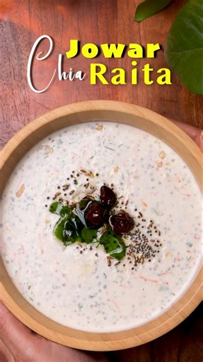 High Fiber Jowar Raita(Gluten-Free • Protein • Filling)