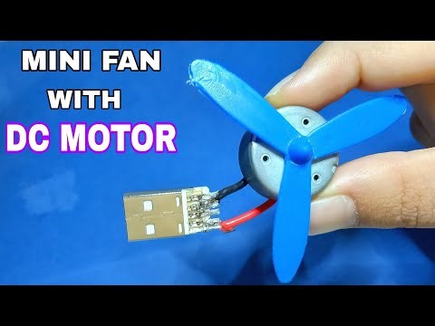 HOW TO MAKE A Mini USB Fan With DC motor