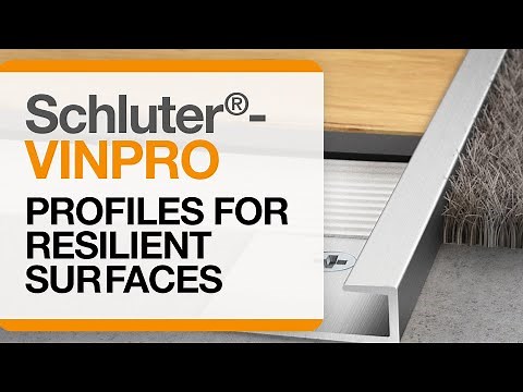 Schluter®-VINPRO: Profiles for resilient floor and wall coverings