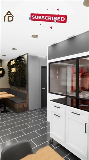 Fast Food Restaurant Design | Realistic Interior Visualization