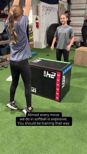 Almost every move we make in softball is explosive. You should be training that way! #softballtiktoks #softballtraining #offseason #travelsoftballmom #travelballlife