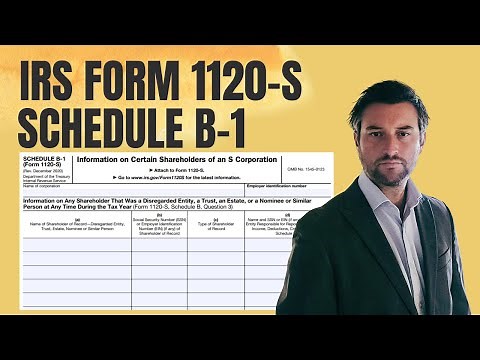 Form 1120-S Schedule B-1....Disclosure of Shareholders...