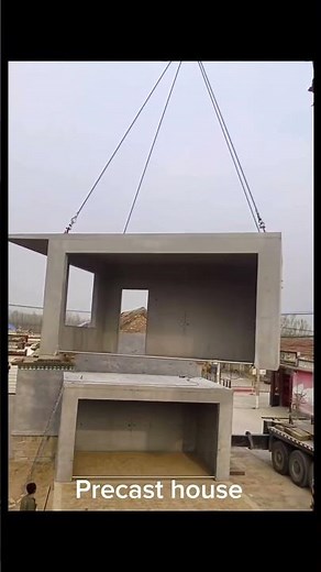 Amazing installing precast concrete house process