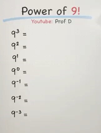 63K views · 463 reactions | Learn the Power of 9 in Just 3 Minutes! | Prof D | Facebook