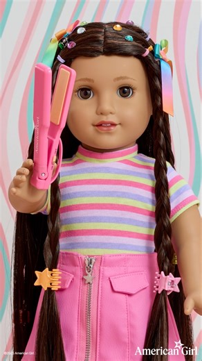 17K views · 255 reactions | From butterfly clips to bubble braids, creating Long Hair Looks™ styles is a snap! 曆 #AmercianGirl #AmericanGirlDoll #TrulyMe #LongHairLooks | American Girl | Facebook