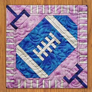 American Football Quilt Block PDF Pattern With Video Tutorial || 16, 18, 20, 22, and 24 Inch Size Versions Included - Etsy Canada