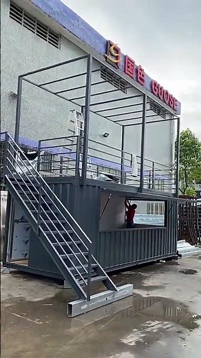 Portable Shipping Container Shop #shippingcontainer #shopdesign #prefabhome