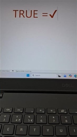 Symbol of True | Create symbol in MS Word