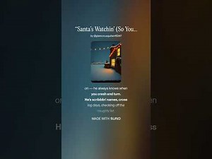 “Santa’s Watchin’ So You Better Watch Out”#christmas #christmassongs #christmasmusic