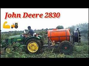 John Deere 2830 Tractor with blore in pomegranate spray