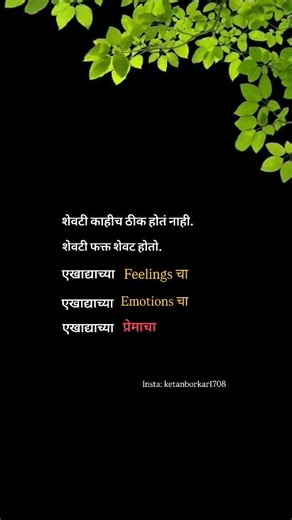 KETAN BORKAR on Instagram: "शेवट #reels #trending #explorepage #instagram #viral #status #reelkarofeelkaro #reelitfeelit #foryou #viralreels"